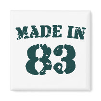 Made In 1983 Refrigerator Magnets