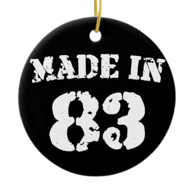 Made In 1983 ornaments