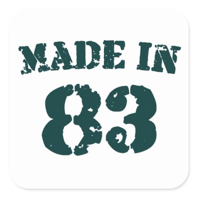 Made In 1983 Sticker