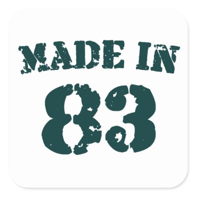 Made In 1983 stickers