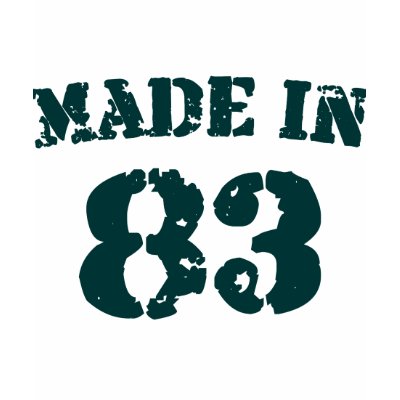 Made In 1983 t-shirts