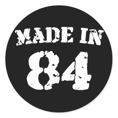 Made In 1984 stickers