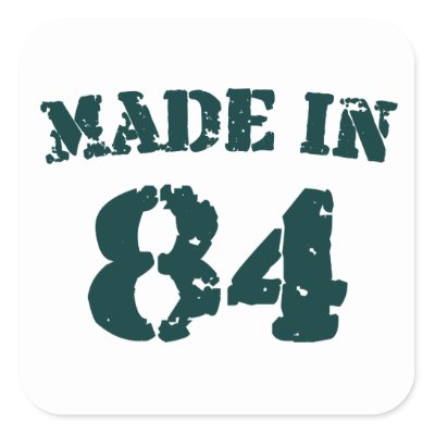 Made In 1984 stickers