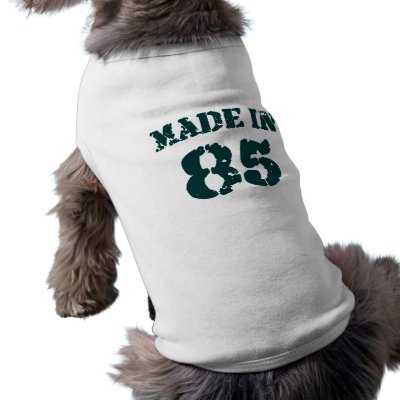 Made In 1985 pet clothing