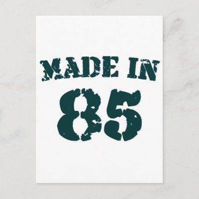 Made In 1985 postcards