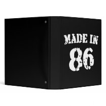 Made In 1986 Binder