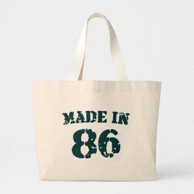 Made In 1986 Canvas Bags