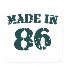 Made In 1986 Stickers