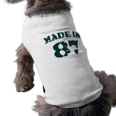 Made In 1987 pet clothing