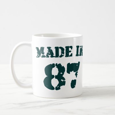 Made In 1987 mugs