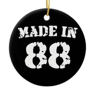 Made In 1988 Christmas Tree Ornament