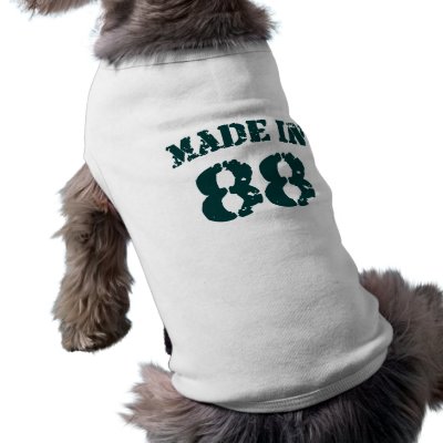 Made In 1988 pet clothing