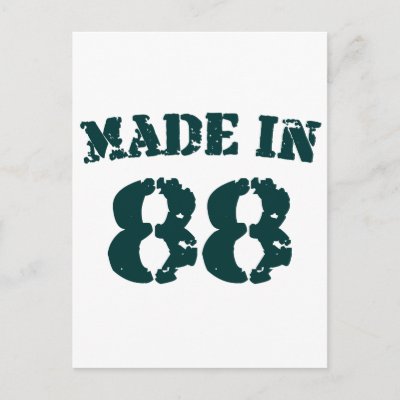 Made In 1988 postcards