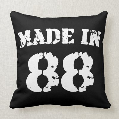 Made In 1988 Throw Pillows