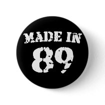 Made In 1989 Button