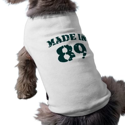 Made In 1989 pet clothing