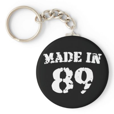 Made In 1989 Key Chains