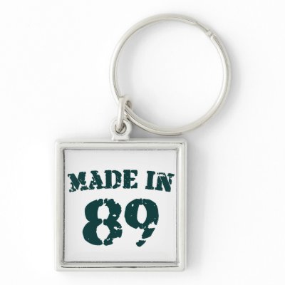 Made In 1989 Key Chains