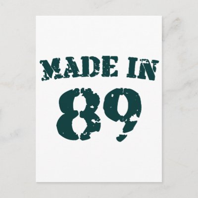 Made In 1989 postcards