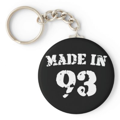 Made In 1993 Keychains