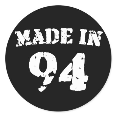 Made In 1994 Stickers