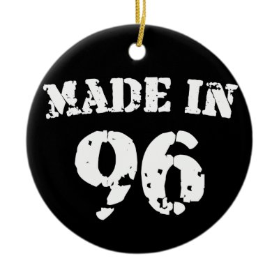 Made In 1996 Christmas Tree Ornament