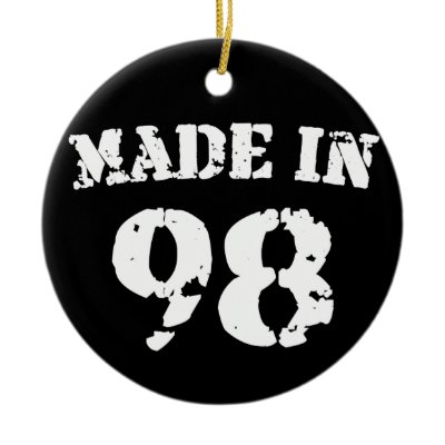 Made In 1998 Christmas Tree Ornament