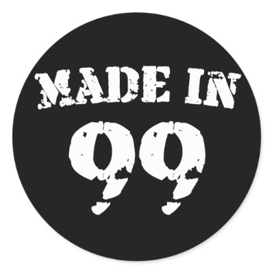 Made In 1999 Stickers