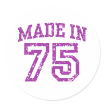 Made In 75 Sticker