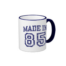 Made in 85 coffee mugs