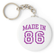 Made in 86 keychain