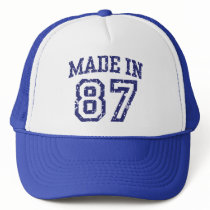 Made in 87 hats