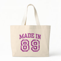 Made in 89 canvas bag