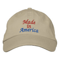 Made in America Cap by SRF embroidered hats by sharonrhea Made in America Cap by SRF embroidered hats