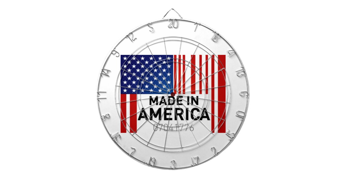 Made in America Dart Board USA Military Zazzle