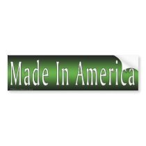 Made In America Greene Bumper Sticker bumper stickers