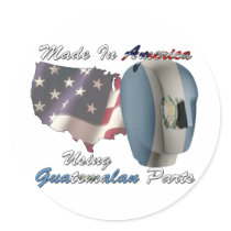 Made In America Using Guatemalan Parts stickers