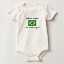 made in America with Brazilian parts t-shirts
