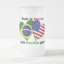 made in america with brazilin parts coffee mug