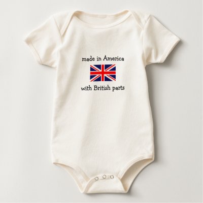 made in America with British parts Tee Shirt by penance76