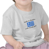 made in America with Greek parts t-shirts by penance76 made in America with Greek parts t-shirts
