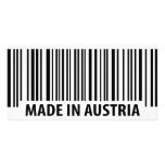 made in austria icon photo card