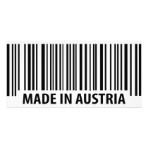made in austria icon photo card