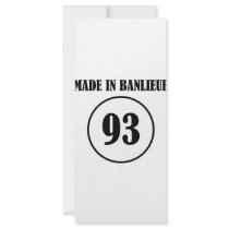 ~ Made in Banlieue ~ Customized Rack Card