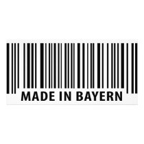 made in Bayern barcode icon Photo Card