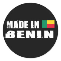 Made in Benin Round Sticker