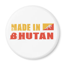 Made in Bhutan Fridge Magnets