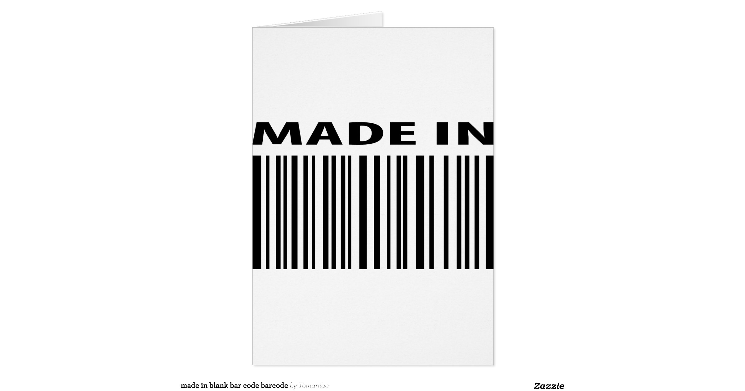 made_in_blank_bar_code_barcode_greeting_card ...