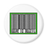 Made In Brazil Fridge Magnet