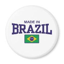 Made In Brazil Fridge Magnets